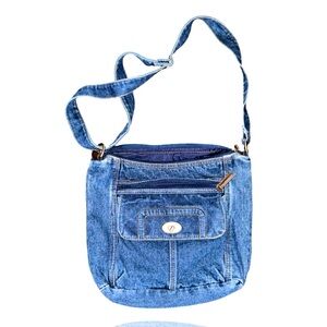 Vintage Denim Purse: Boho Retro Style: GUC: True Vintage: Hippy Style